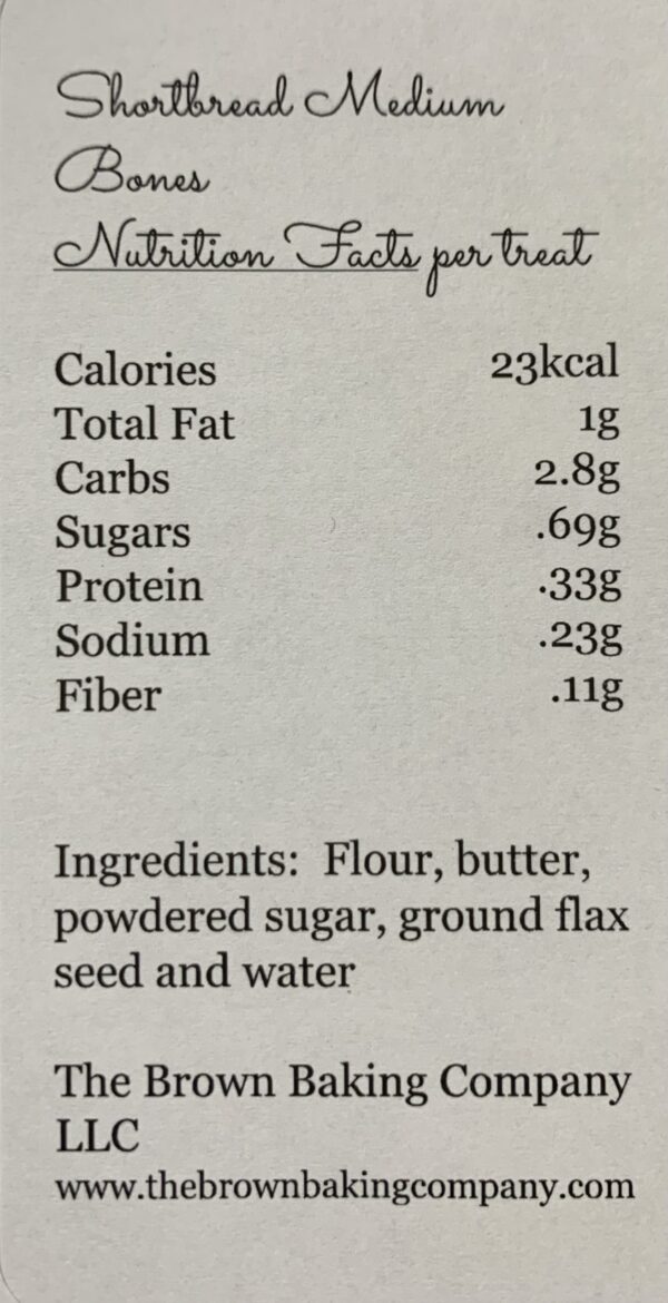 Shortbread Medium Bones